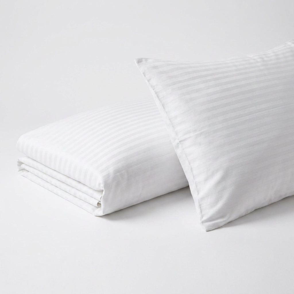 Striped Fitted Sheet Set
